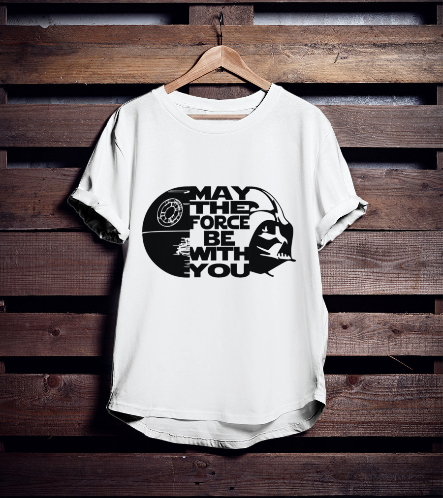 May The Force Be With You Death Star Darth Vader Star Wars T-Shirt