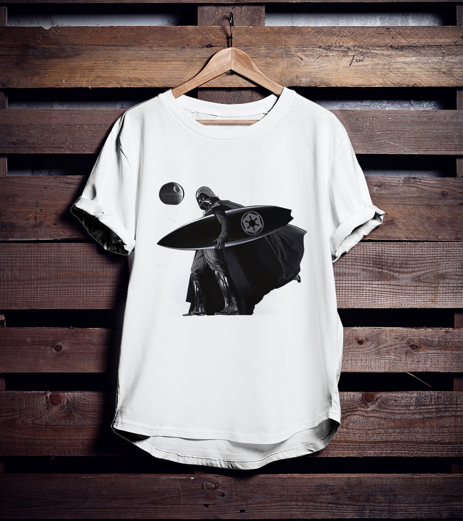 Darth Vader Surfing Dark Side Star Wars Imperial T-Shirt