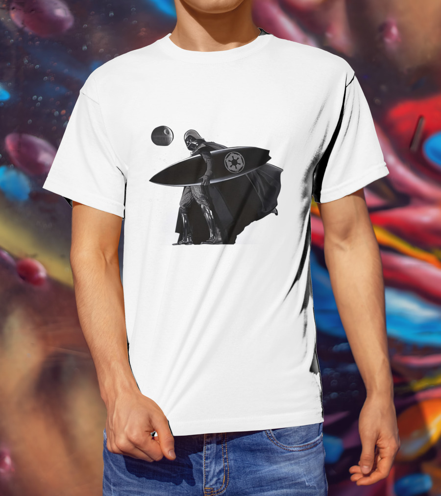 Darth Vader Surfing Dark Side Star Wars Imperial T-Shirt