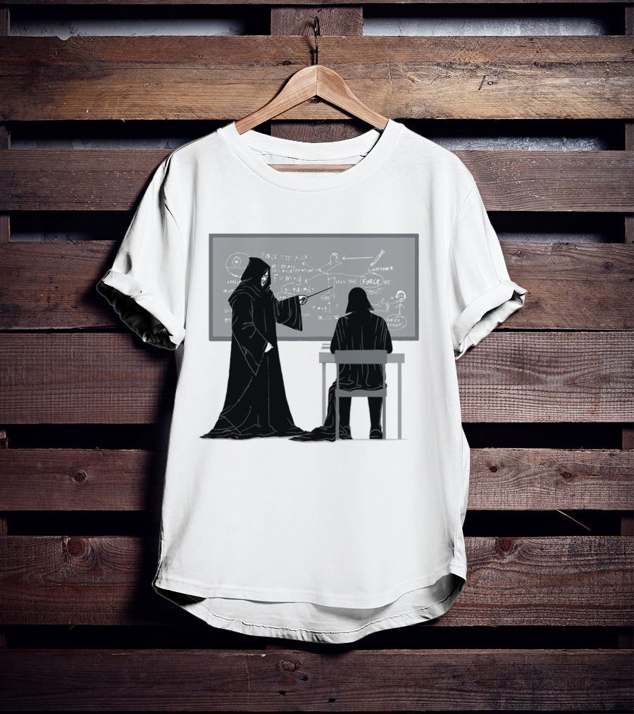 Teach The Force Darth Vader Dark Side Star Wars Classroom T-Shirt
