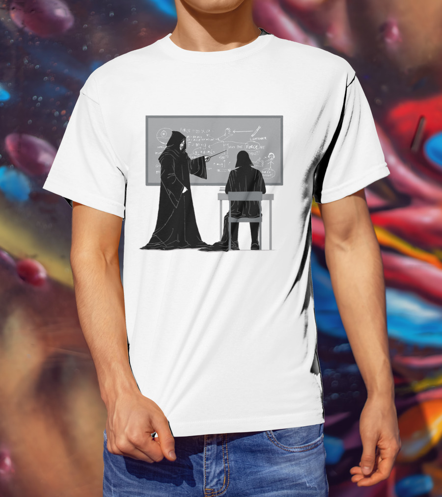Teach The Force Darth Vader Dark Side Star Wars Classroom T-Shirt