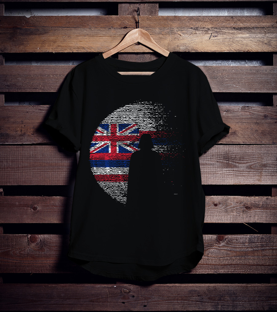 Hawaii State Flag Star Wars Death Star Vader T-Shirt