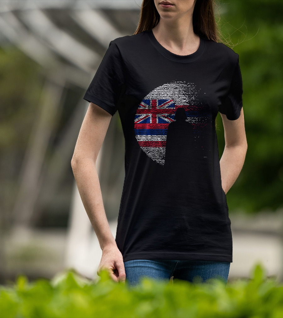 Hawaii State Flag Star Wars Death Star Vader T-Shirt