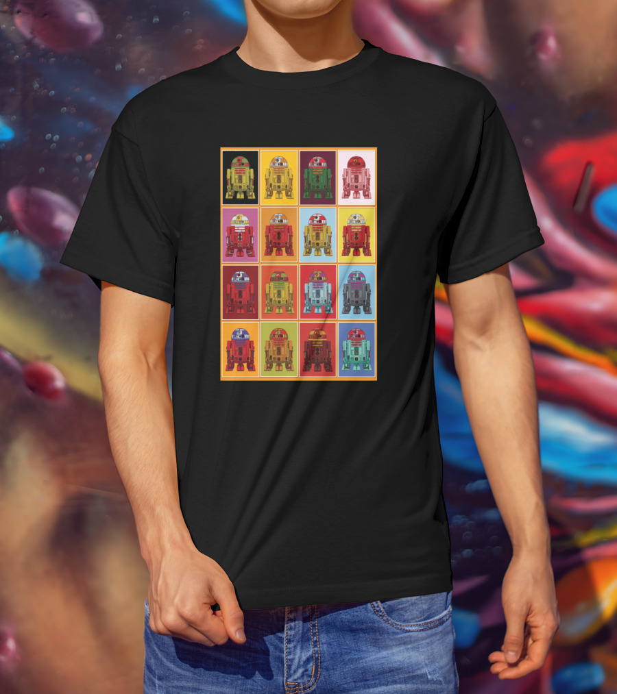 Retro Classic R2 D2 Droids Star Wars Pop T-Shirt