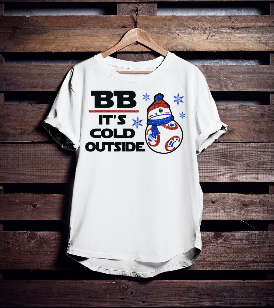 BB-8 It's Cold Outside Winter Holiday Droids Star Wars T-Shirt