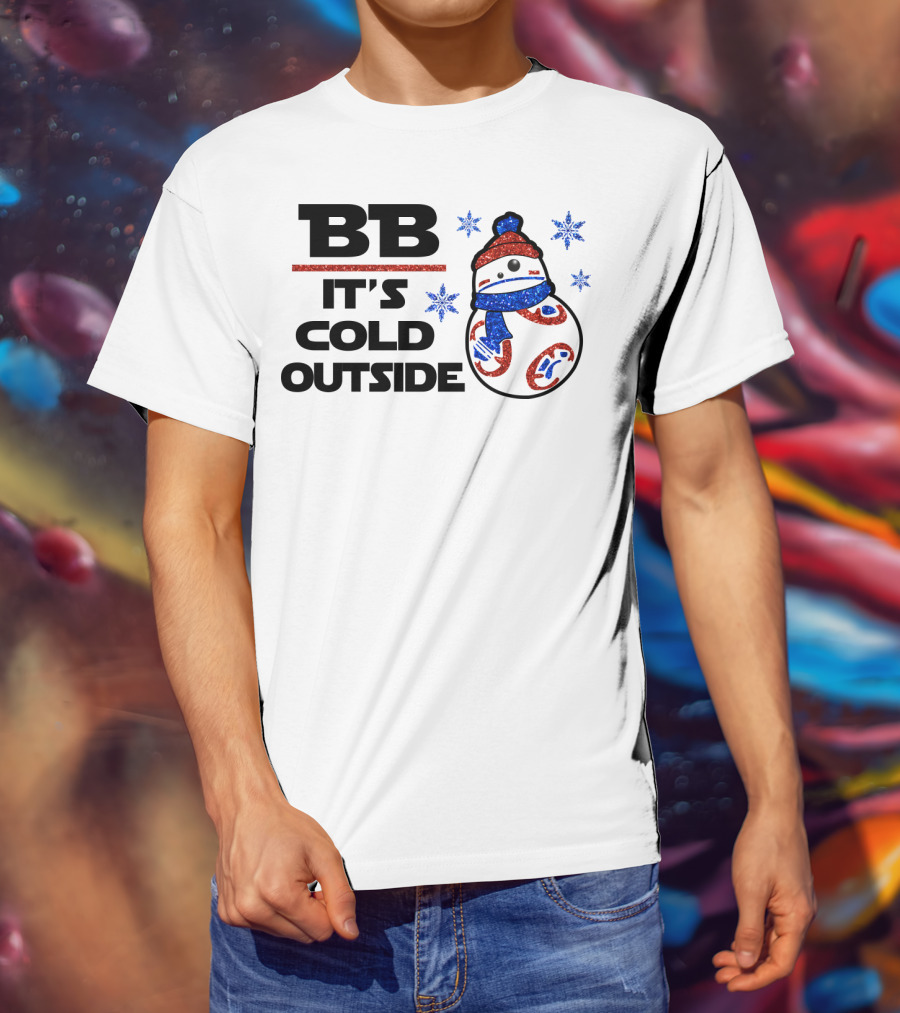 BB-8 It's Cold Outside Winter Holiday Droids Star Wars T-Shirt
