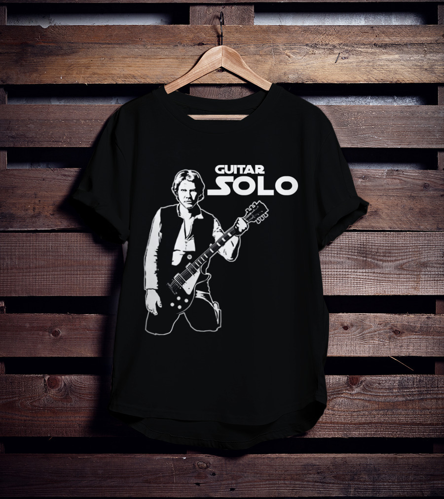 Guitar Solo Star Wars Han Solo With Guitar T-Shirt