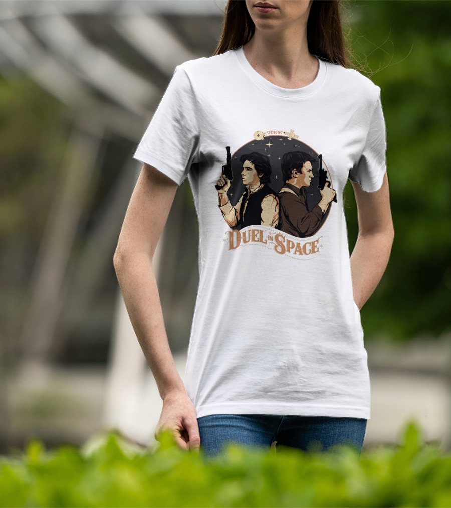 Duel In Space Versus Han Solo Star Wars T-Shirt