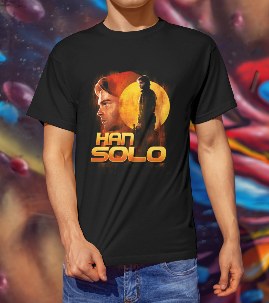 Young And Wild Han Solo Star Wars Iconic Character Graphics T-Shirt