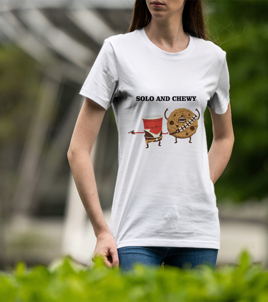 Solo And Chewy Han Solo Cup Cookie Star Wars Mashup T-Shirt