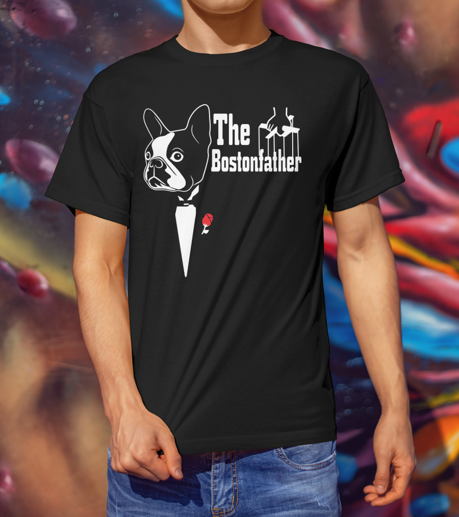 The Bostonfather Boston Terrier Mashup T-Shirt