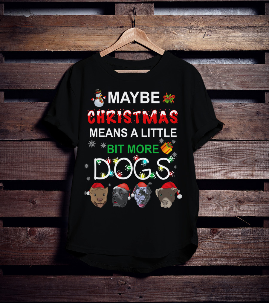 Maybe Christmas Means A Little Bit More Dogs Cane Corso T-Shirt