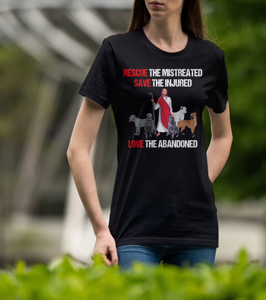 Rescue The Mistreated Save The Injured Love The Abandoned Cane Corso T-Shirt