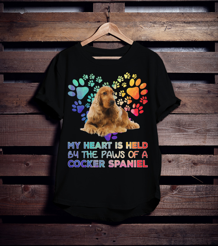 My Heart Is Held By The Paws Of A Cocker Spaniel T-Shirt