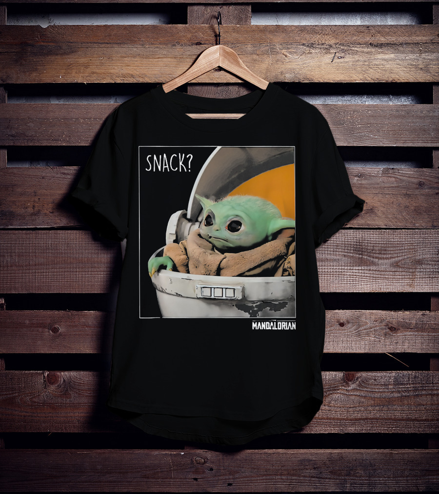 Snack Baby Yoda The Mandalorian T-Shirt