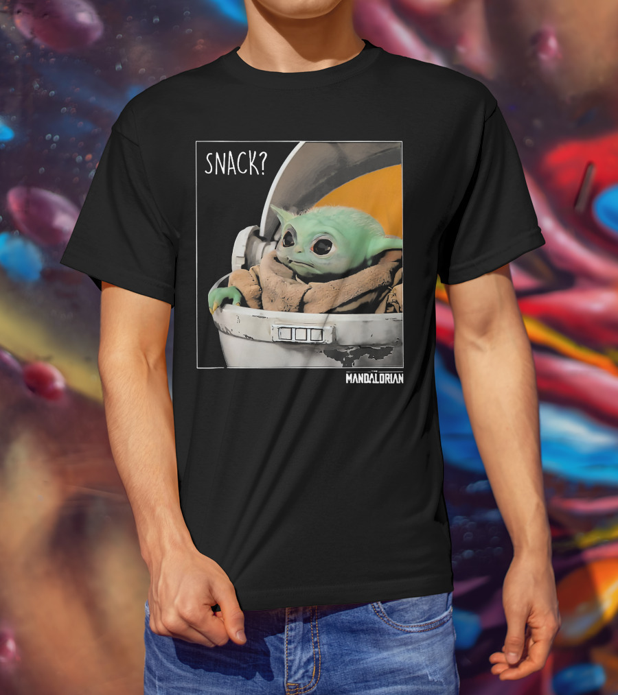Snack Baby Yoda The Mandalorian T-Shirt