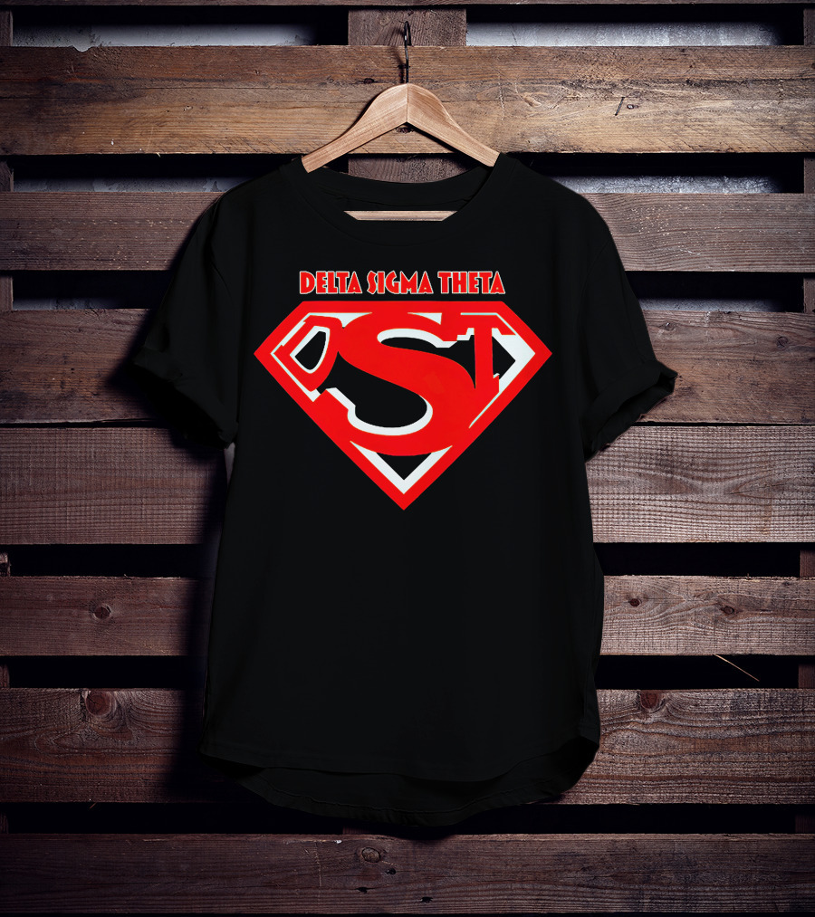 Delta Sigma Theta Superman Shield T-Shirt