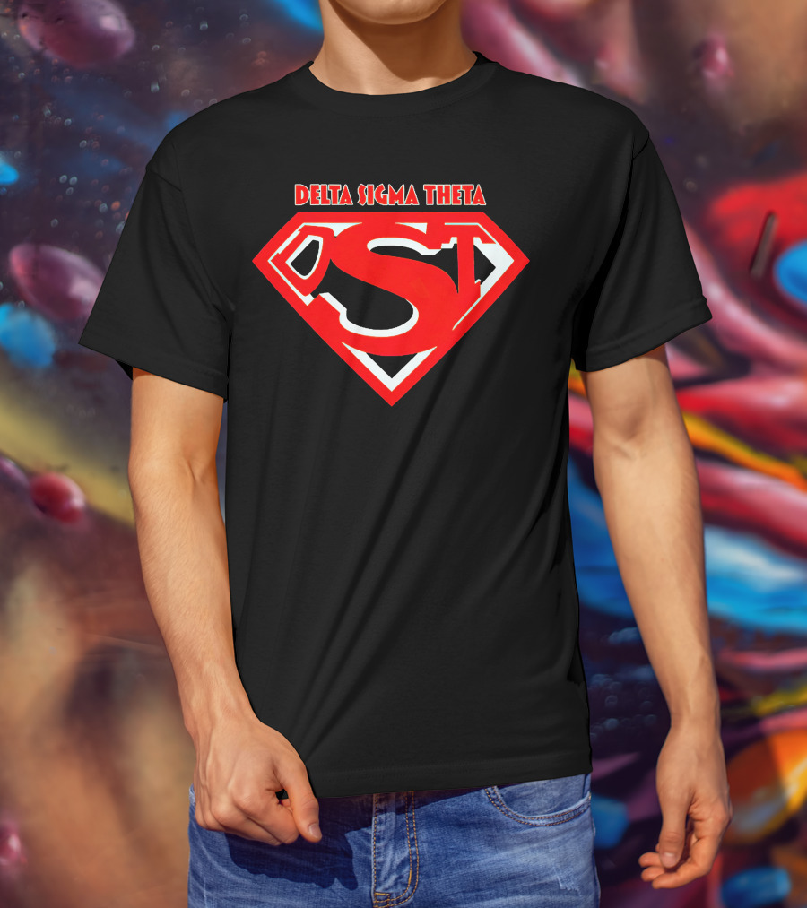 Delta Sigma Theta Superman Shield T-Shirt
