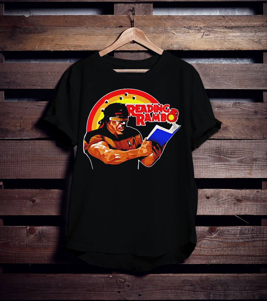 Reading Rambo Rainbow Book T-Shirt