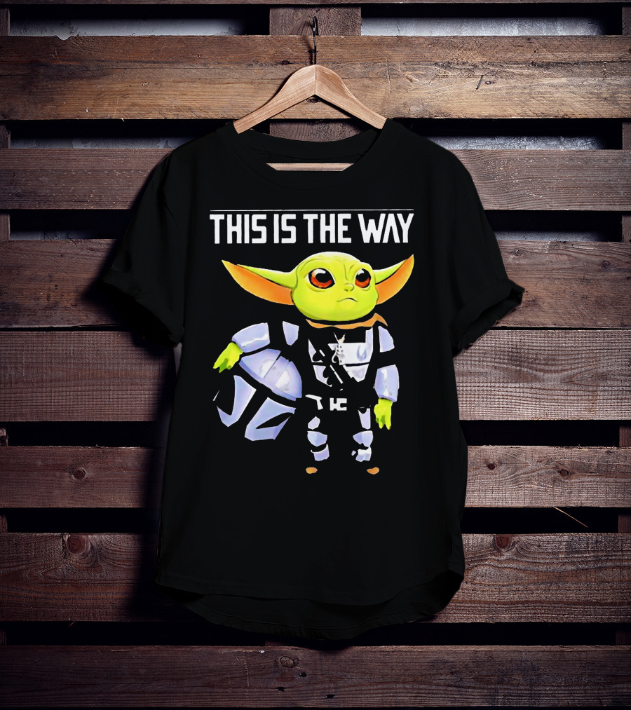 The Child Grogu This Is The Way Mandalorian Helmet Character T-Shirt