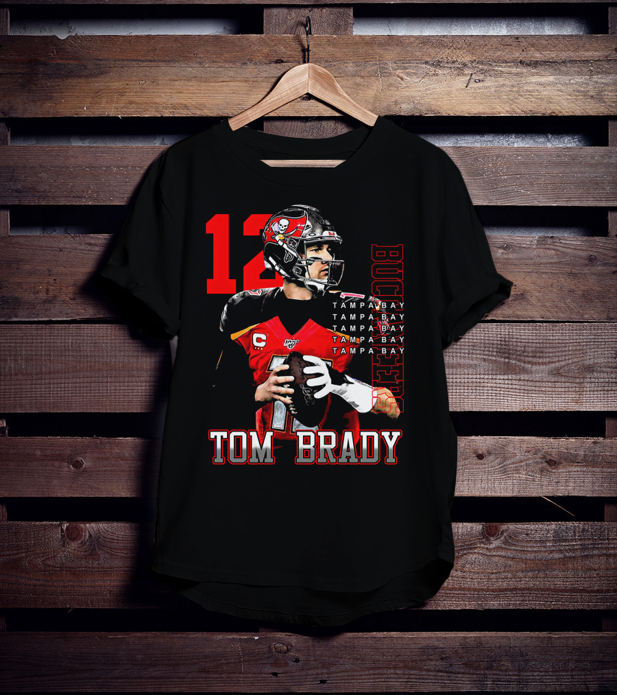 Tom Brady Tampa Bay Buccaneers Number 12 T-Shirt