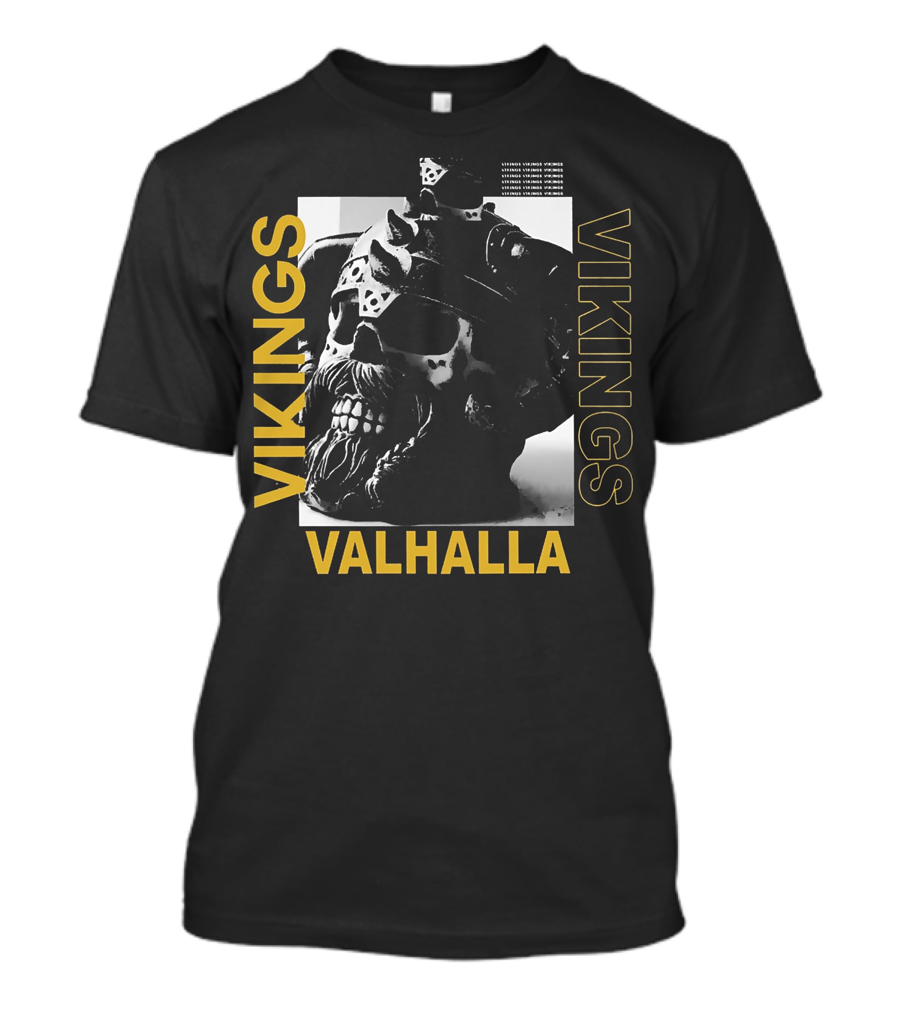 Vikings Valhalla Yule Skull Helm T-Shirt