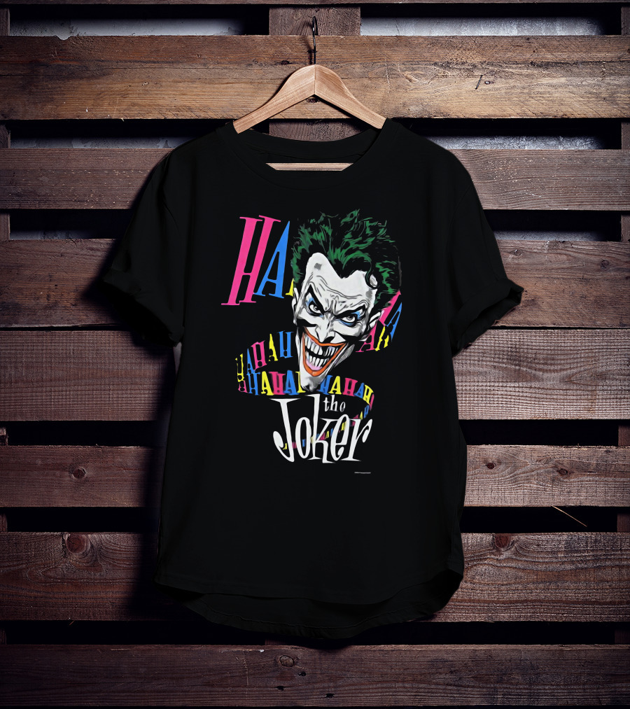 The Joker HAHA 1987 Brian Bolland Vintage DC Comic T-Shirt