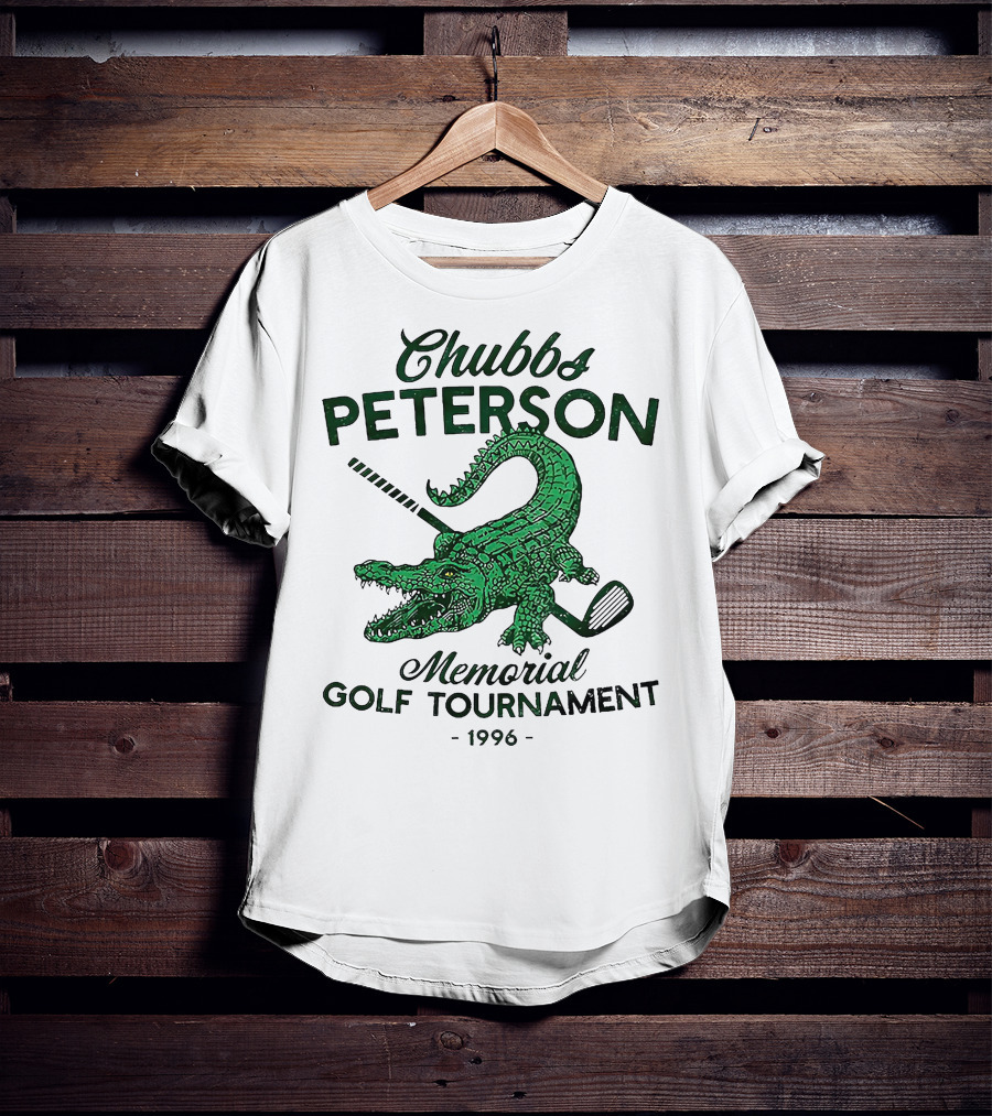 Chubbs Peterson Memorial Golf Tournament 1996 Crocodile With Golf Club T-Shirt