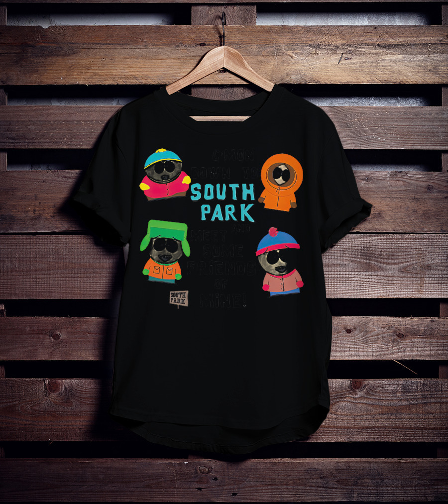 C'mon Down To South Park And Meet Some Friends Of Mine South Park Characters T-Shirt