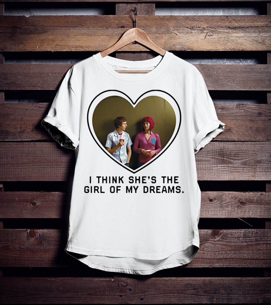 I Think She's The Girl Of My Dreams Heart-Shaped Scene With Young Couple T-Shirt