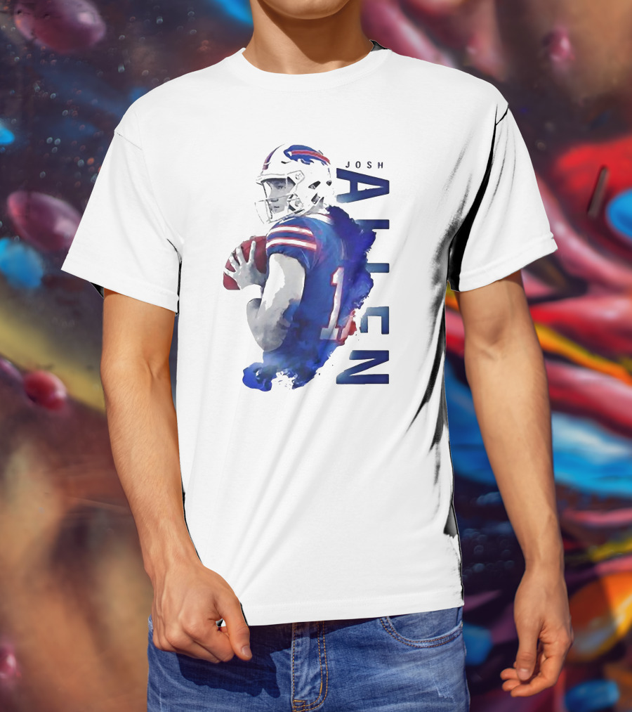 Josh Allen 17 Buffalo Bills NFL Quarterback T-Shirt