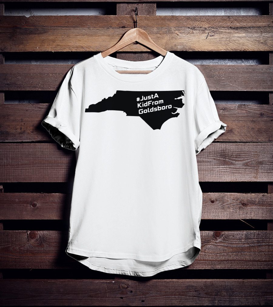 JustAKidFromGoldsboro North Carolina Map T-Shirt