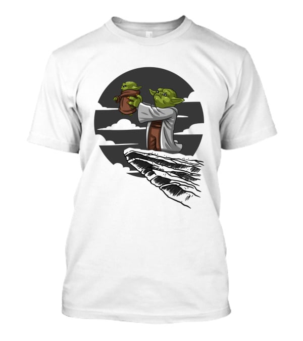 Mandalorian Star Wars Baby Yoda Kawaii Rafiki Moment T-Shirt