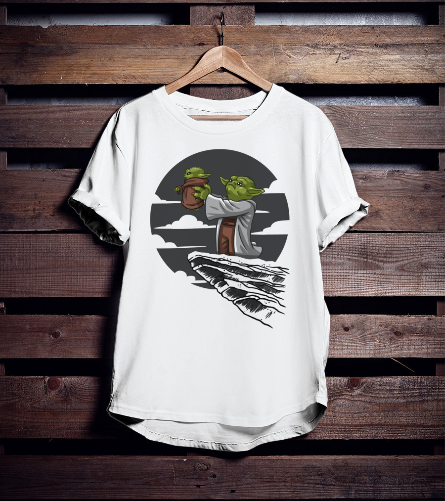 Mandalorian Star Wars Baby Yoda Kawaii Rafiki Moment T-Shirt