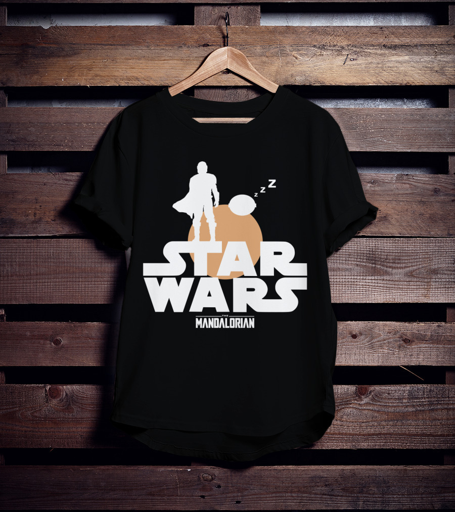 Star Wars The Mandalorian Sleeping Duo T-Shirt