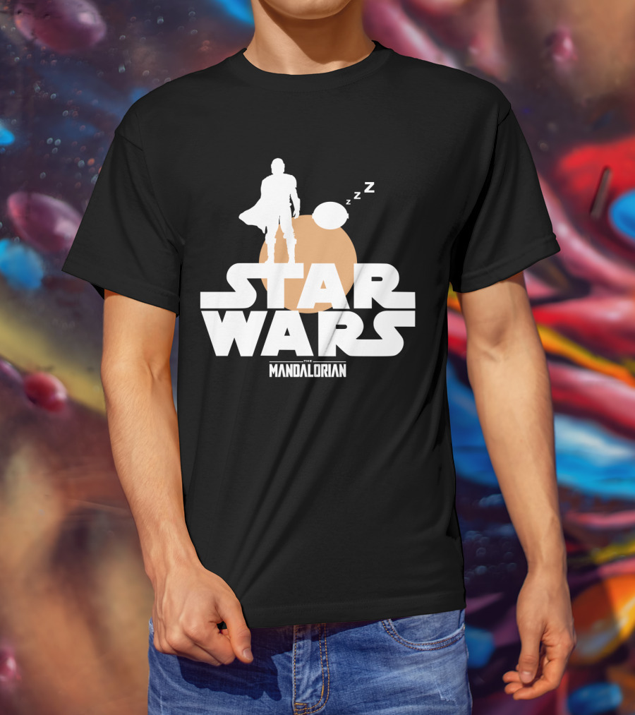 Star Wars The Mandalorian Sleeping Duo T-Shirt