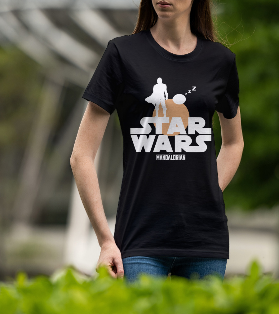 Star Wars The Mandalorian Sleeping Duo T-Shirt