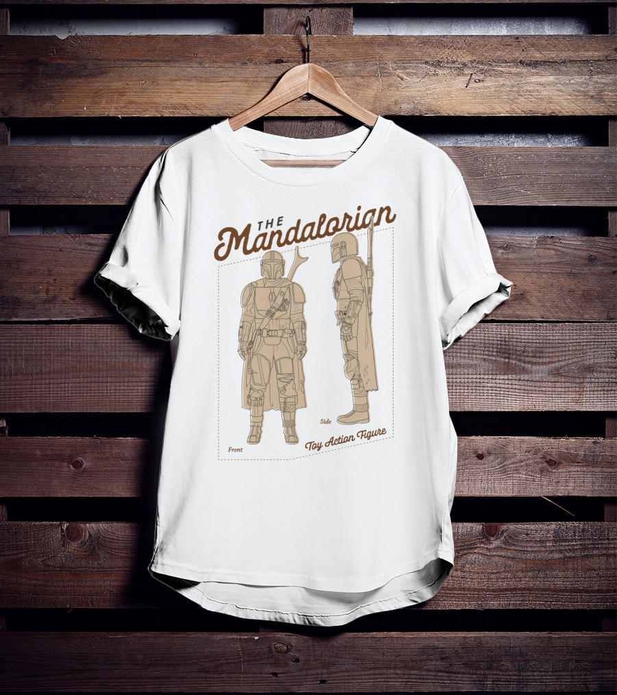 The Mandalorian Front Side Toy Action Figure T-Shirt