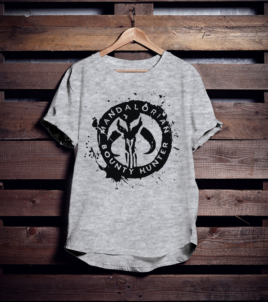 Mandalorian Bounty Hunter Splatter T-Shirt