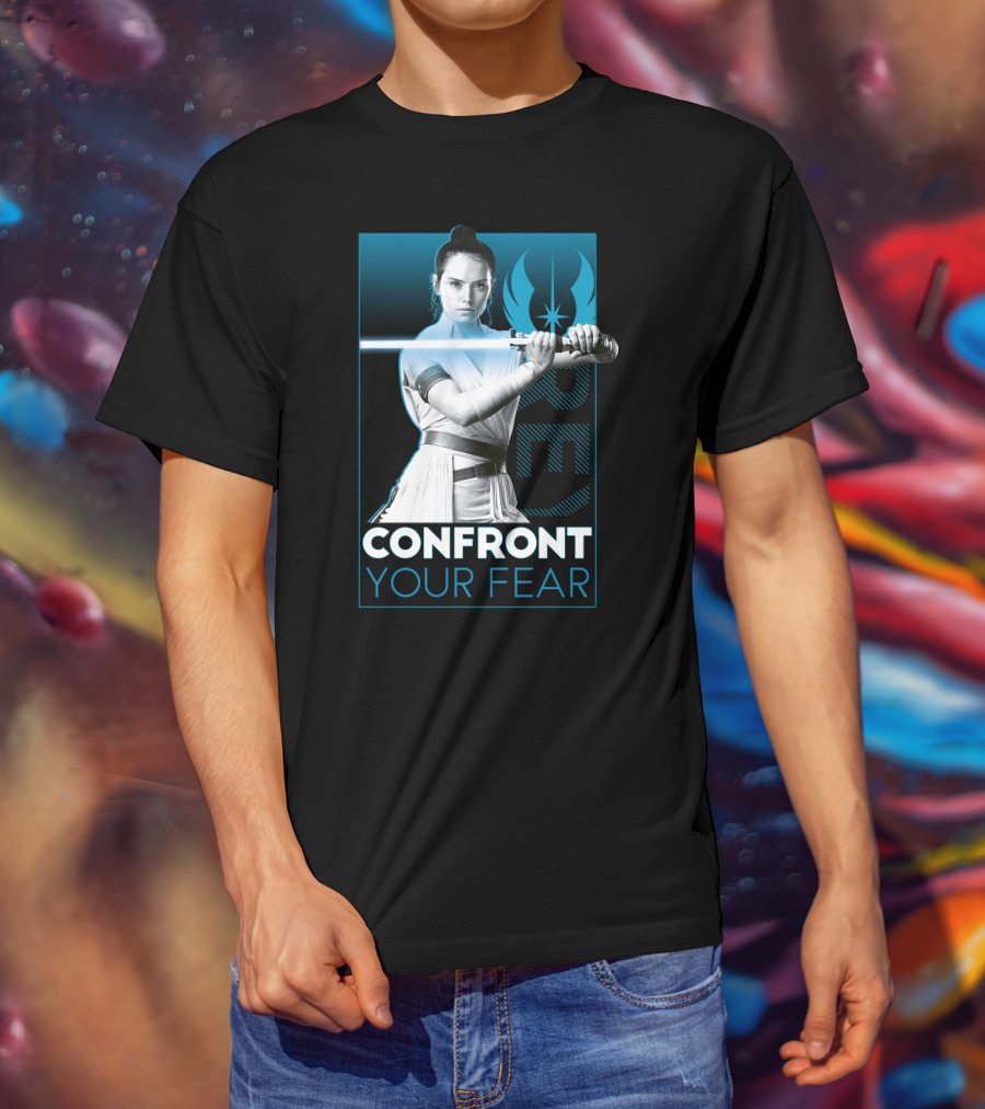 Star Wars Rey Confront Your Fear T-Shirt