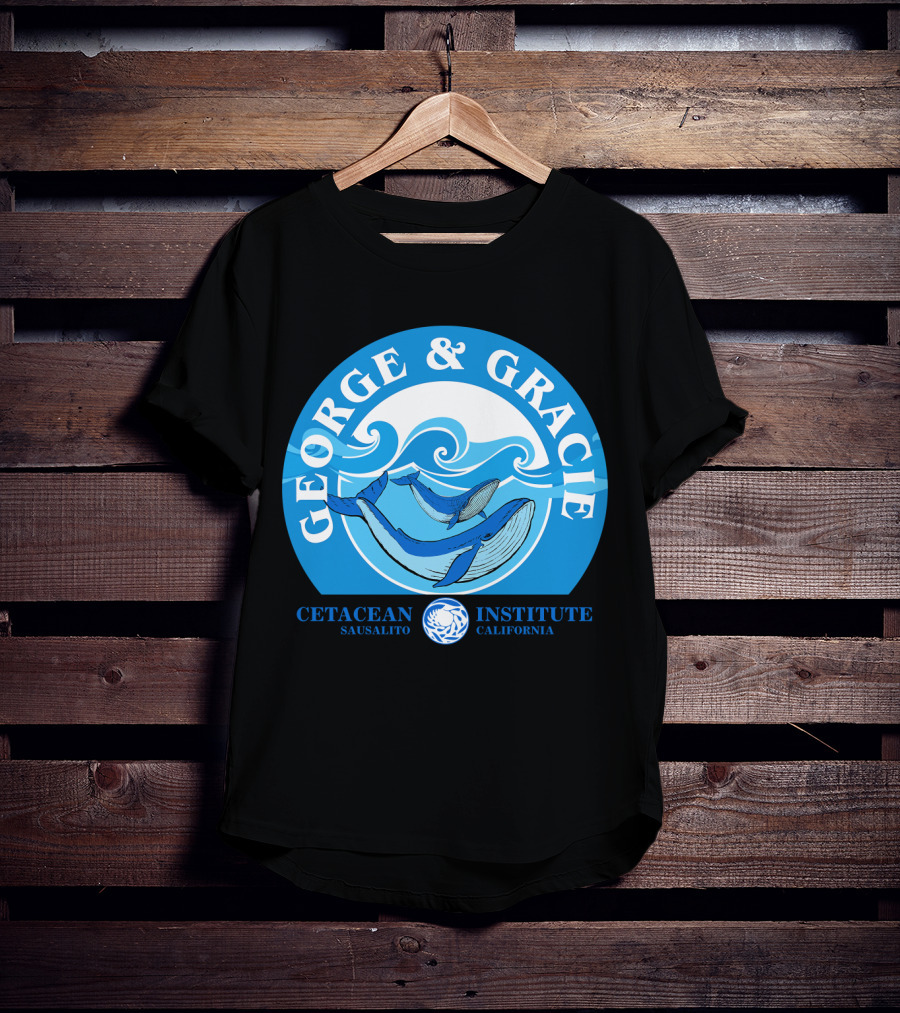 Star Trek George And Gracie Cetacean Institute Sausalito California T-Shirt