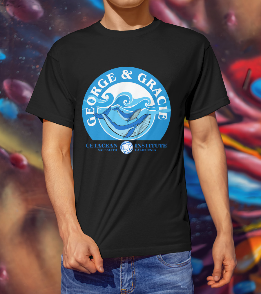 Star Trek George And Gracie Cetacean Institute Sausalito California T-Shirt