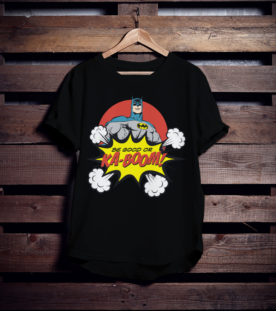Batman Be Good Or Ka Boom Dynamic Comic Burst T-Shirt