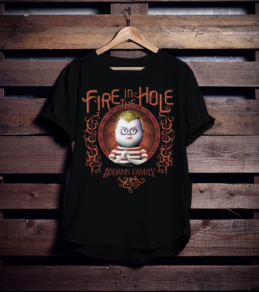 The Addams Family Pugsley Addams Fire In The Hole Gothic T-Shirt