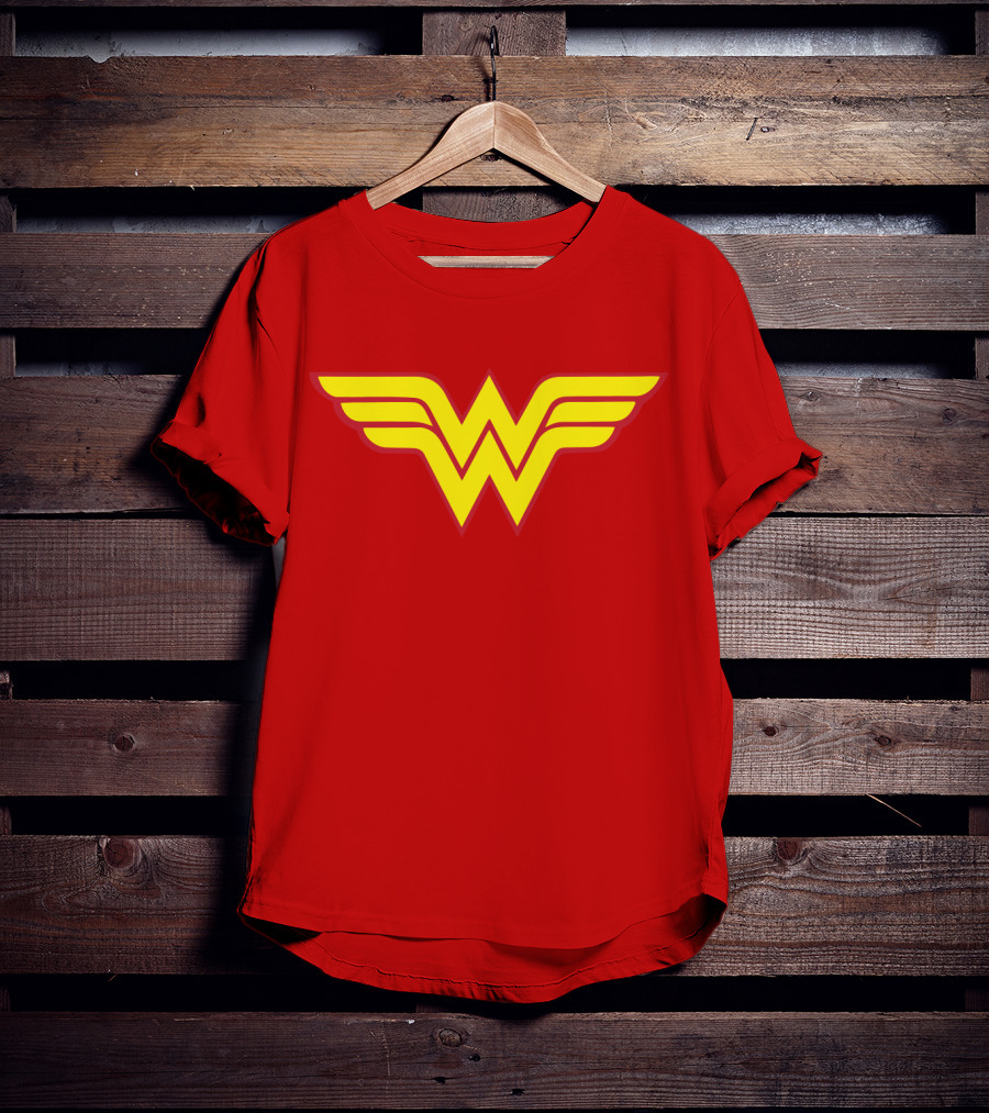 Wonder Woman Classic Yellow Emblem T-Shirt
