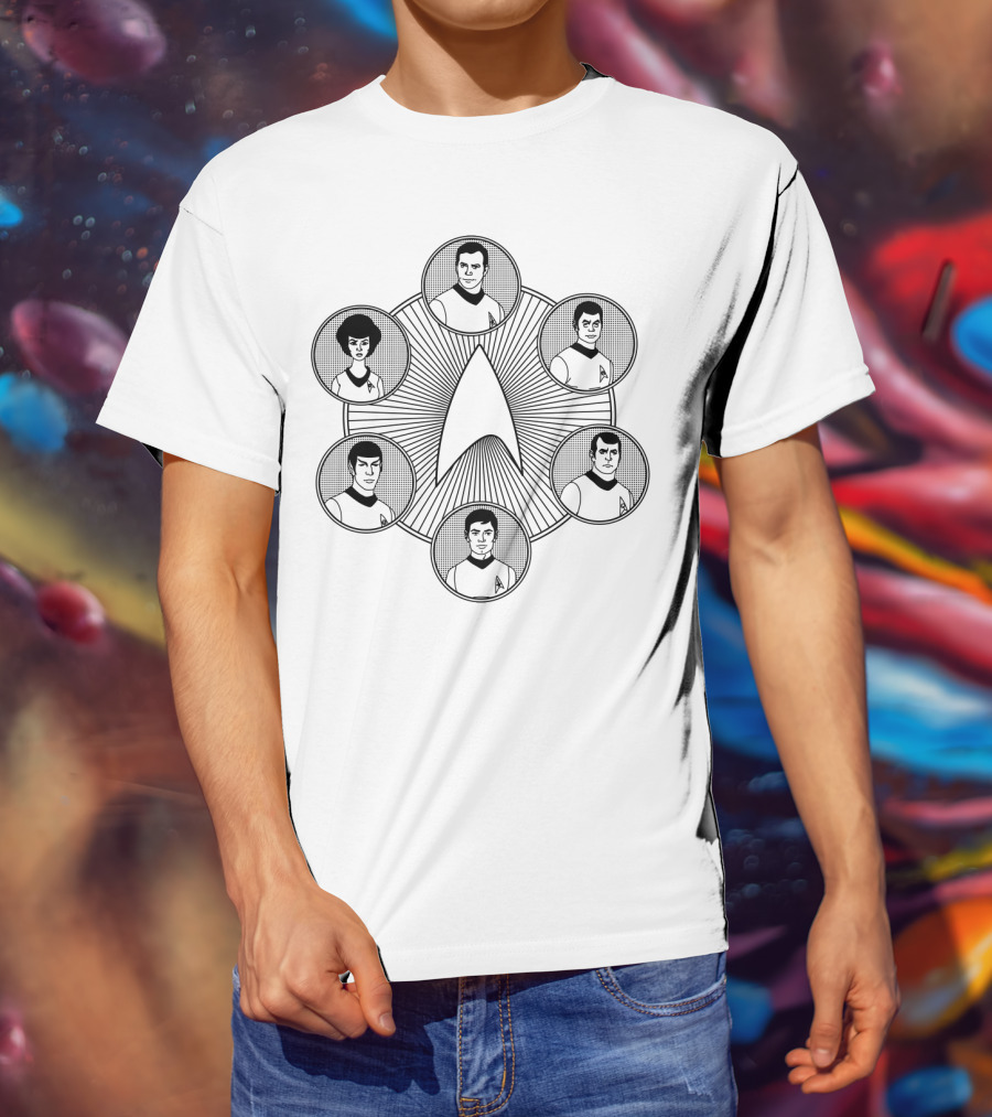 Star Trek Line Work Crew Badge Emblem T-Shirt