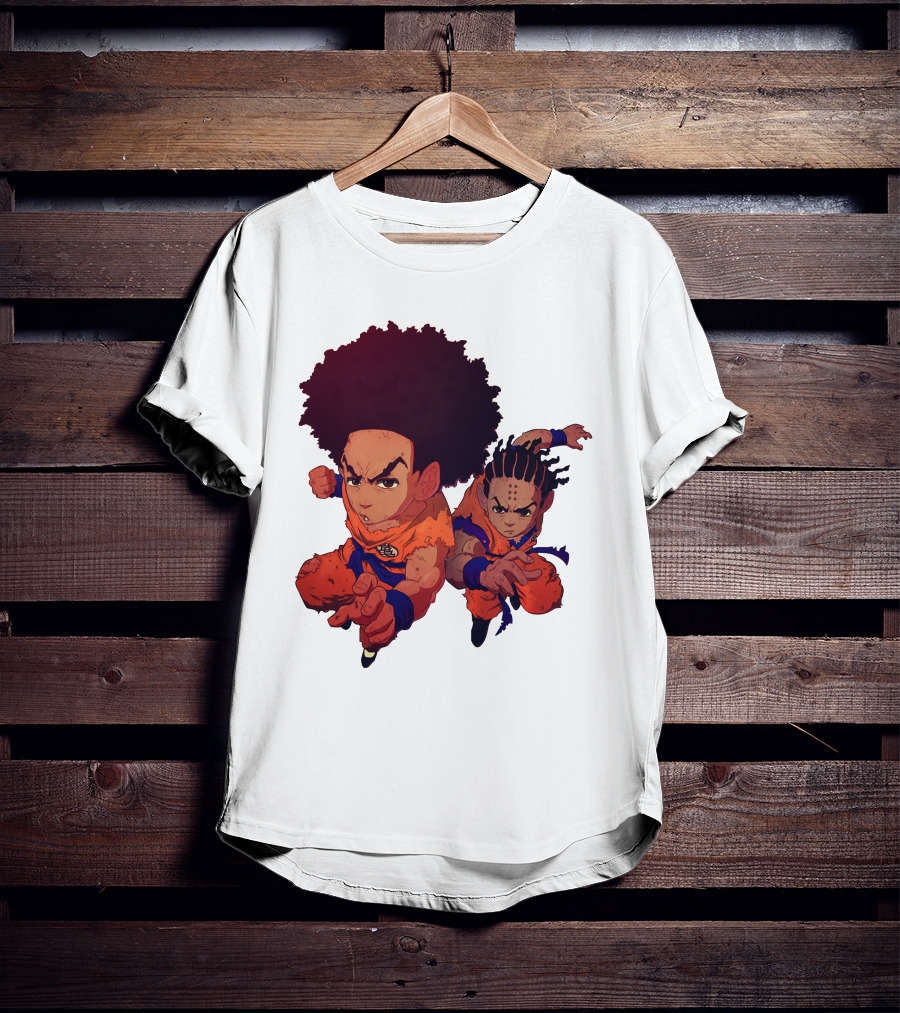 Dragonball Z Fusion Afro Style Characters T-Shirt