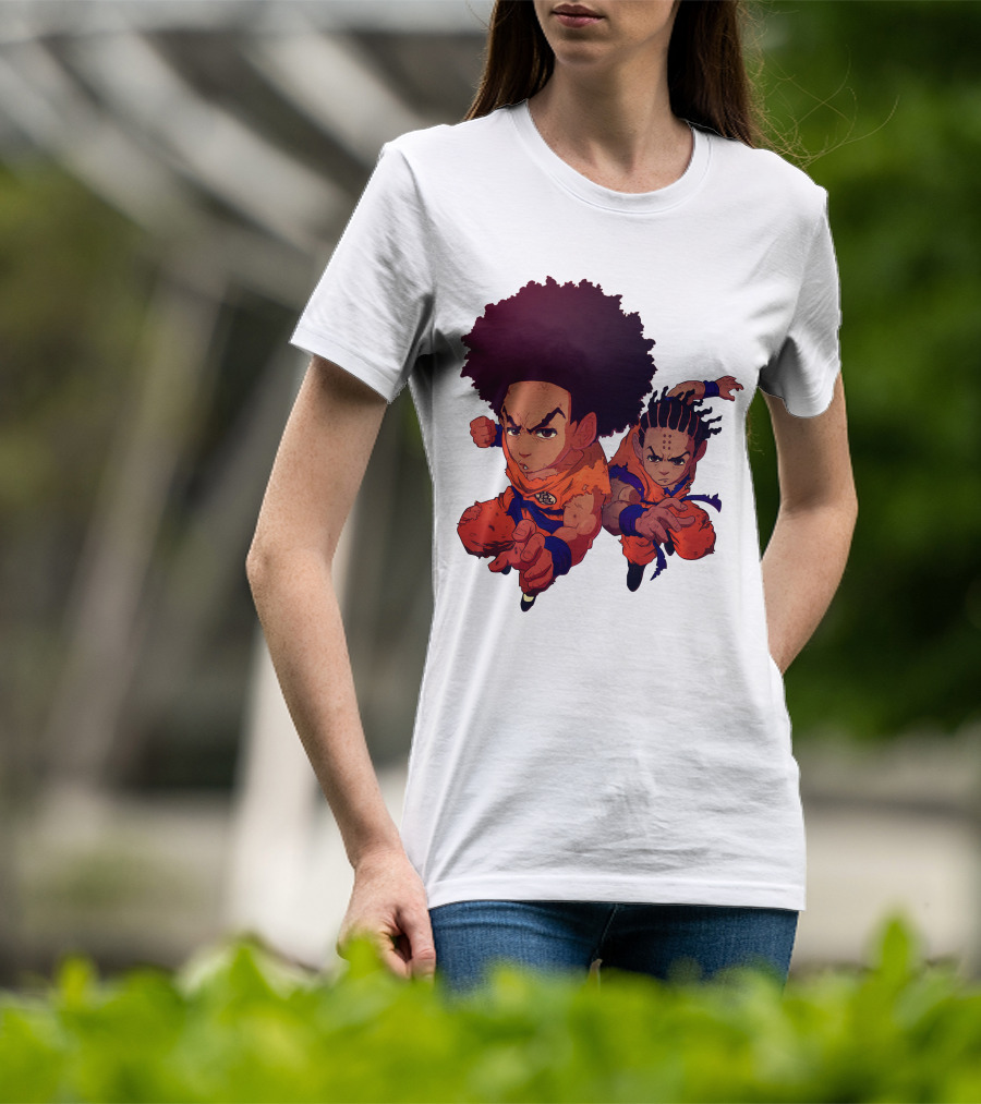 Dragonball Z Fusion Afro Style Characters T-Shirt