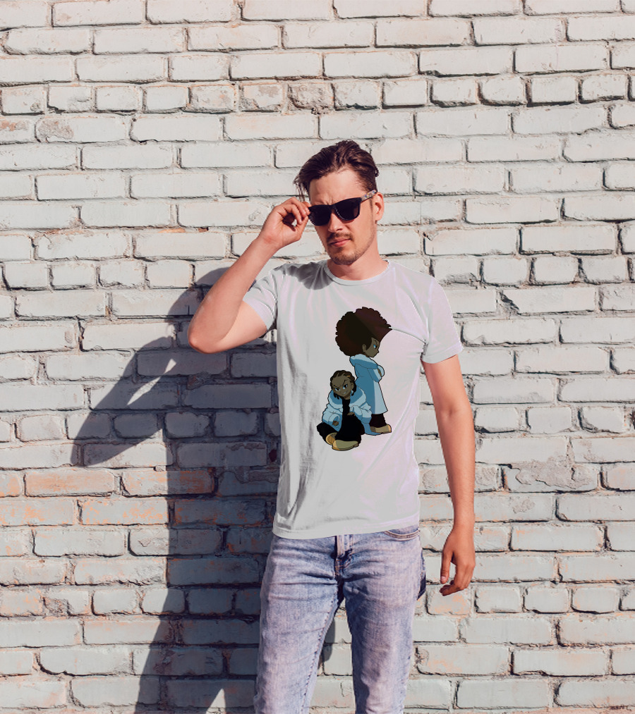 The Boondocks Huey And Riley Characters T-Shirt