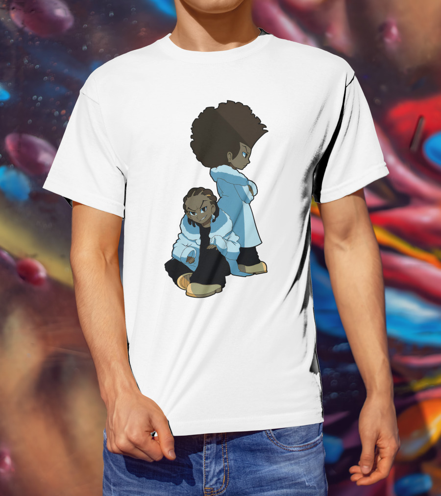 The Boondocks Huey And Riley Characters T-Shirt